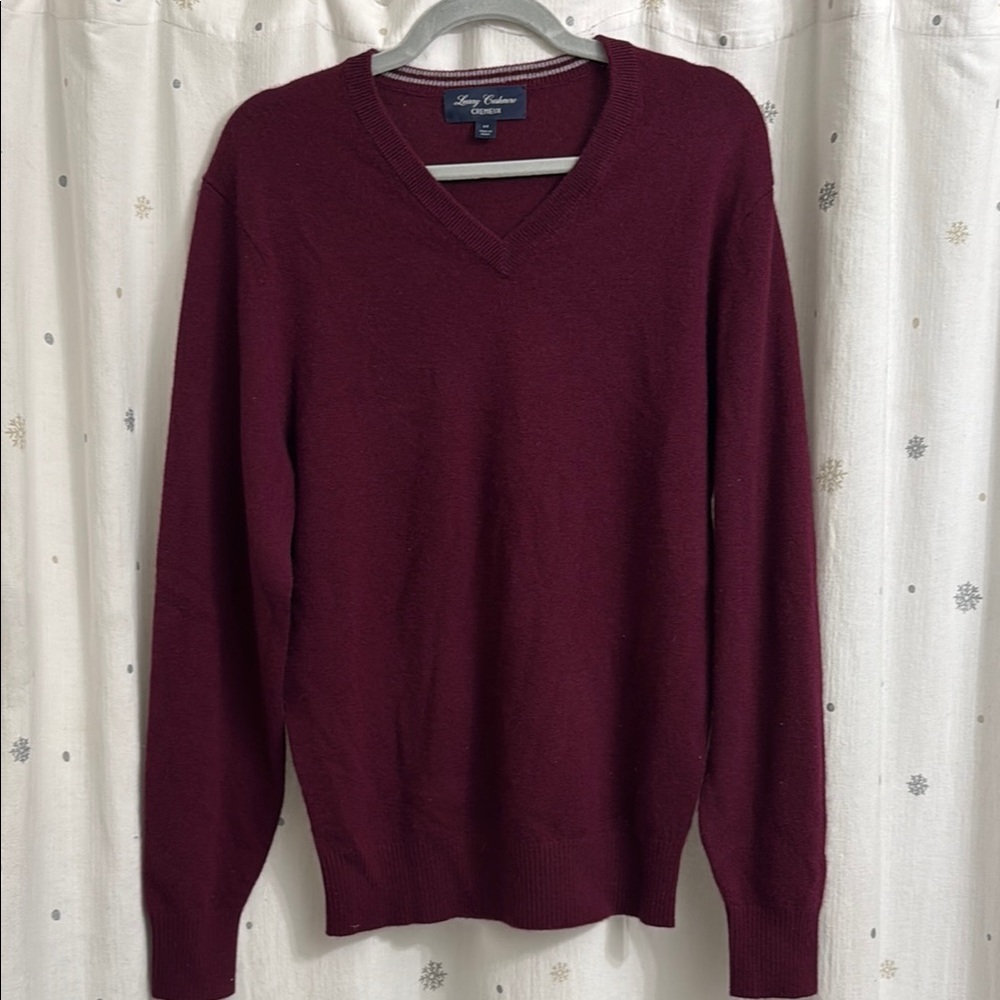 EUC Burgundy Cremieux cashmere sweater